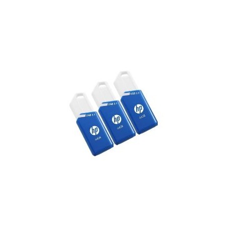 Pendrive HP X755W 64Gb Pack 3 Azul (P-HPFD755W64X3-GE)