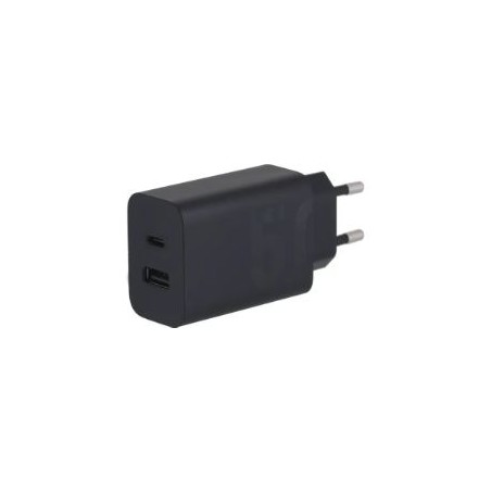 Cargador de Pared Motorola 50W USB-A/C Negro (SJMC502)