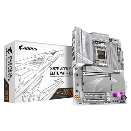 GIGABYTE X870 A ELITE WF7 ICE: (AM5) 4DDR5 4SATA3 HDMI
