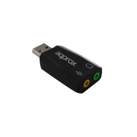Tarjeta de Sonido Approx 5.1 USB 3.5mm Negro (APPUSB51)