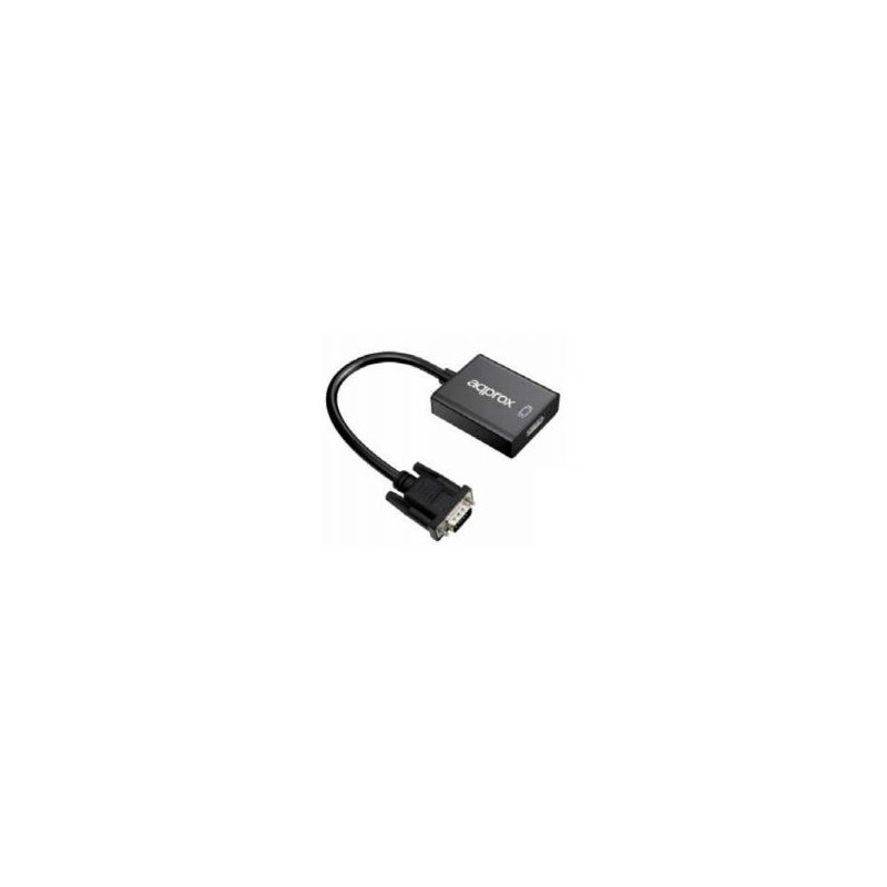 Cable Approx HDMI/H a VGA/M 0.2m Negro (APPC25)