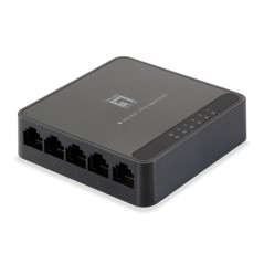 Switch LevelOne 5xRJ45 GbE Negro (GEU-0522)