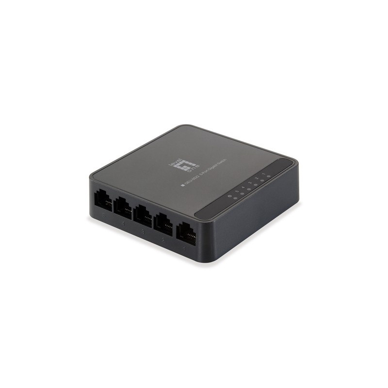 Switch LevelOne 5xRJ45 GbE Negro (GEU-0522) Switch LevelOne 5xRJ45 GbE Negro (GEU-0522)