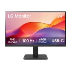Monitor LG 24" VA FHD Curvo USB-C HDMI Negro(24U421A-B)