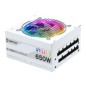 Fuente UNYKA Atilius ATX 650W 90% RGB Blanca (UK521204)