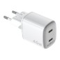 Cargador Pared CELLY 2USB-C 45W Blanco (UPTC2USBC45WWH)