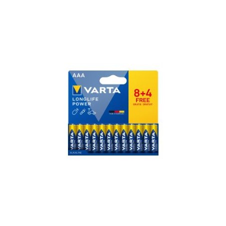 Pilas Varta Longlife Power AAA Blister 8+4 (4903121772)
