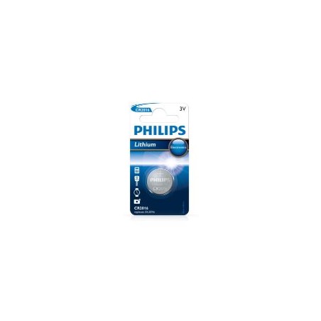 Pila de Botón PHILIPS 3V (CR2016/01B)
