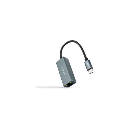 Adaptador Nanocable USB-C a RJ45 15cm Gris (10.03.0406)