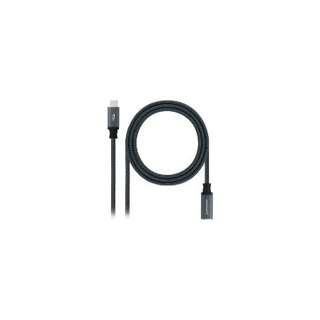 Nanocable USB-C 3.2 M/H 50cm Negro (10.01.4500-COMB)
