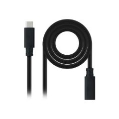 Nanocable USB-C 3.2 M/H 50cm Negro (10.01.4500)