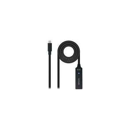 Nanocable USB-C M/H Cable 5m Negro (10.01.1311)