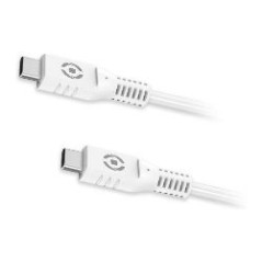 Cable CELLY USB-C a USB-C 1m 60W Blanco (USBCUSBCWH)