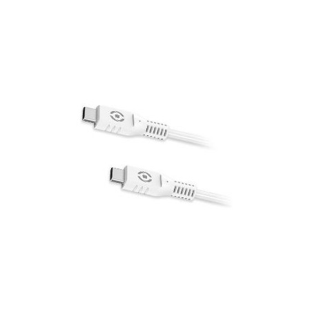 Cable CELLY USB-C a USB-C 1m 60W Blanco (USBCUSBCWH)