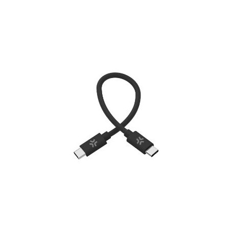 Cable CELLY USB-C a USB-C 60W 30cm (USBCUSBCCOT30BK)