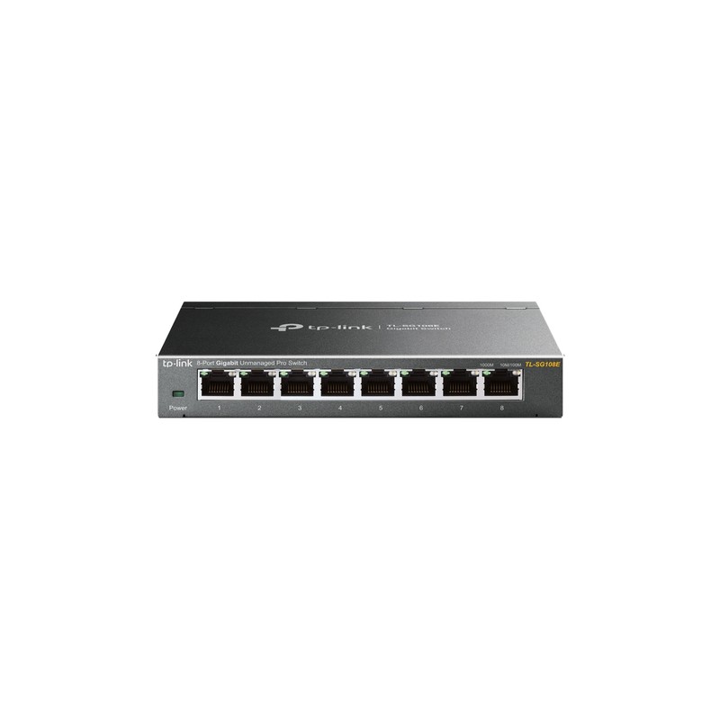 Switch TP-Link 8xRJ45 GbE Gestionado Negro (TL-SG108E) Switch TP-Link 8xRJ45 GbE Gestionado Negro (TL-SG108E)