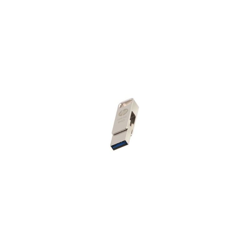 Pendrive HP X206C 64Gb USB-A/USB-C Plata (HPFD206C-64)