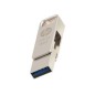 Pendrive HP X206C 64Gb USB-A/USB-C Plata (HPFD206C-64)