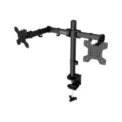 Soporte Mesa NILOX Hasta 32" 2 Brazos Negro (NXDMA01B)