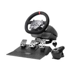 Volante Mars Gaming + Pedales + Palanca Negro (MWHRSX)