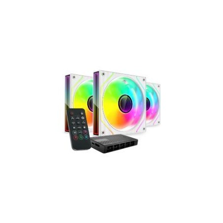 Ventilador Mars Gaming ARGB Kit 3 Blanco (MF3DPROKITW)