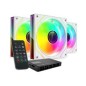 Ventilador Mars Gaming ARGB Kit 3 Blanco (MF3DPROKITW)