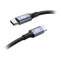 Cable SUBBLIM USB-C 2.0 M/M 1m Negro (SUBCAB-C10001)