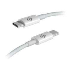 Cable SUBBLIM USB-C 2.0 M/M 1m Blanco (SUBCAB-C10010)