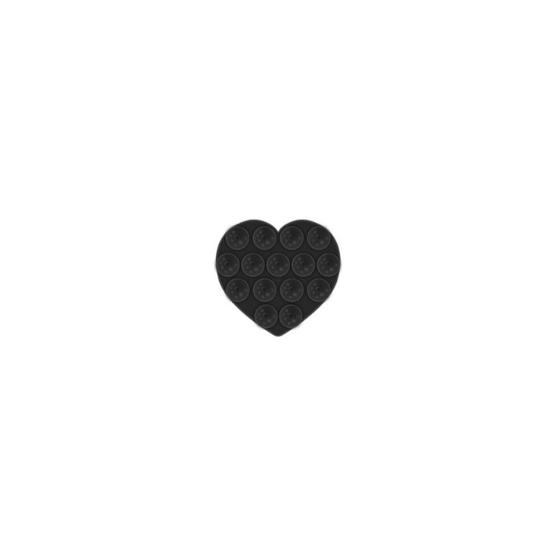 Ventosa CELLY para Smartphone Corazón Negro(FIXHEARTBK) Ventosa CELLY para Smartphone Corazón Negro(FIXHEARTBK)