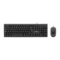 Teclado+Ratón NILOX USB 2.0 Negro (NXKME000005)