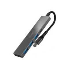 Hub NILOX USB-C a 3xUSB-A / 1xUSB-C Gris (NXHUBUSBC04)
