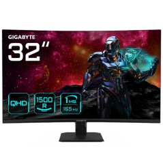Monitor GIGABYTE GS32QC 32" QHD 165Hz Curvo HDMI Negro