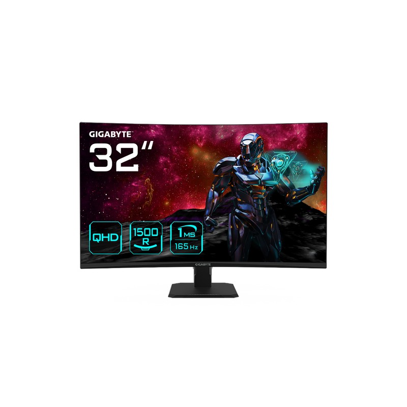 Monitor GIGABYTE GS32QC 32" QHD 165Hz Curvo HDMI Negro Monitor GIGABYTE GS32QC 32" QHD 165Hz Curvo HDMI Negro