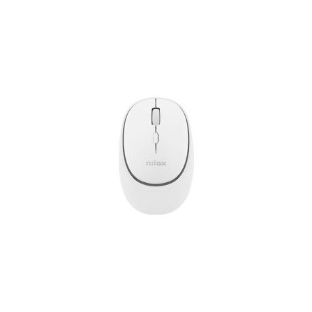 Ratón NILOX Dual-Wireless Recargable Blanco (NXMDWS101)