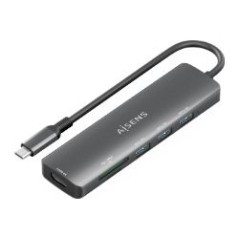 Docking AISENS 6en1 USB-C Gris (ASUC-6P024-GR)