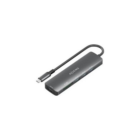 Docking AISENS 6en1 USB-C Gris (ASUC-6P024-GR)