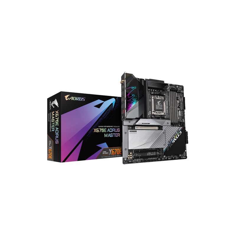 GIGABYTE X670E AORUS MASTER: (AM5) 4DDR5 HDMI RJ45 ATX