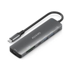 Docking AISENS 7en1 USB-C Gris (ASUC-7P026-GR)