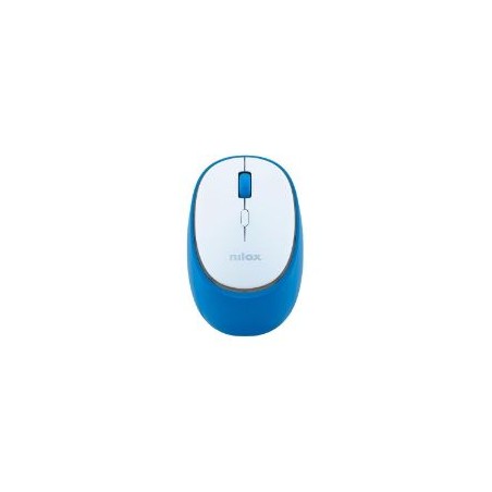 Ratón NILOX Dual-Wireless Blanco/Azul (NXMDWS103)