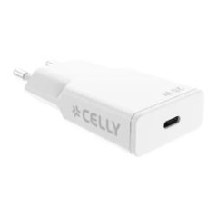 Cargador Pared CELLY 25W 1xUSB-C Blanco (SLIMTC1C25WWH)