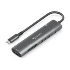 Docking AISENS 7en1 USB-C Gris (ASUC-7P027-GR)