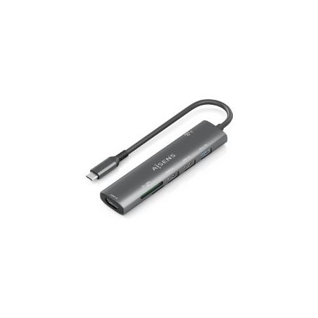 Docking AISENS 7en1 USB-C Gris (ASUC-7P027-GR)