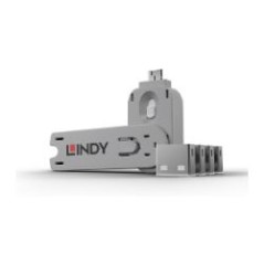 Llave LINDY Bloqueadora de Puerto USB-A 4 Unid (40454)