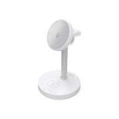 Cargador AISENS Qi Inalámbrico Blanco(ASCH-15W3WC065-W)