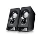 Altavoces NGS 2.0 12W Jack 3.5mm USB-A Negros (SB210)