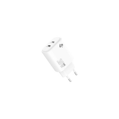 Cargador Pared SUBBLIM GaN 25W 2xUSB-C (SUBCHG-6G2520)