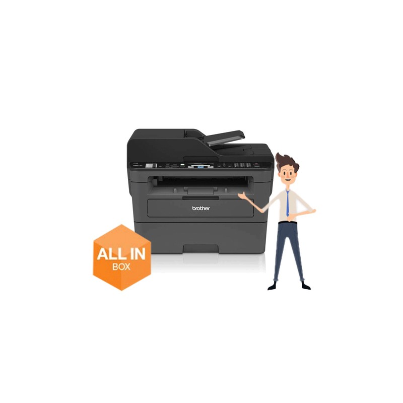 Multif BROTHER Laser A4 B/N USB Fax Negra (MFC-L2710DW)