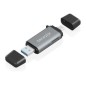Lector Tarjetas AISENS USB-A/C 3.0 Gris (ASCR-2AC11-GR)