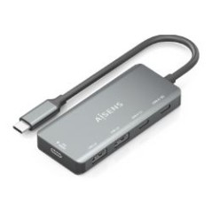 Hub AISENS USB-C a 2xUSB 2.0 PD 100W Gris (A109-0946)