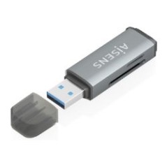 Lector Tarjetas AISENS USB-A 3.0 Gris (ASCR-2A09-GR)